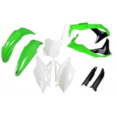 Kit Completo Ufo Kawasaki Kxf 250 2017 Verde/Blanco.