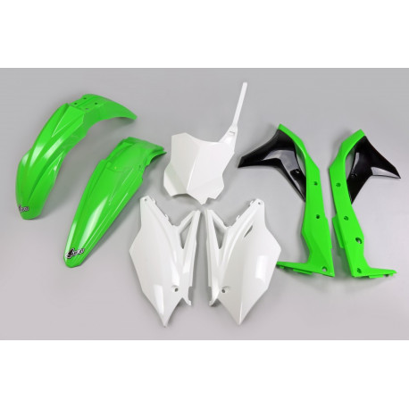 Kit Ufo Kawasaki Kxf 250 2017 Verde/Blanco.