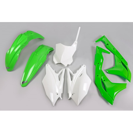 Kit Ufo Kawasaki Kxf 250 18-20 Verde/Blanco.