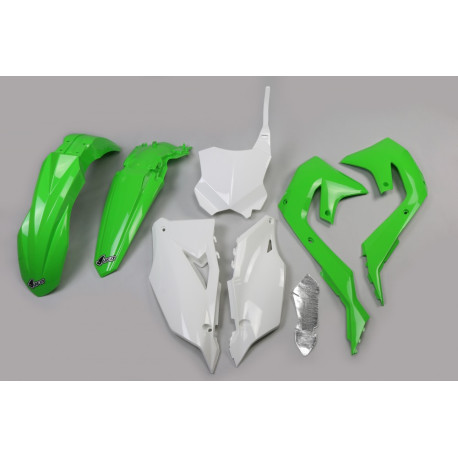 Kit Ufo Kawasaki Kxf 250 21-24 Verde/Blanco.