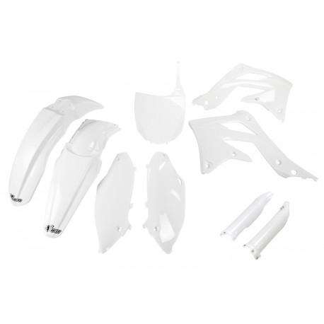 Kit Completo Plásticos Ufo Kawasaki Kxf 450 2012 Blanco.