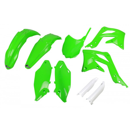 Kit Completo Plásticos Ufo Kawasaki Kxf 450 13-15 Verde.