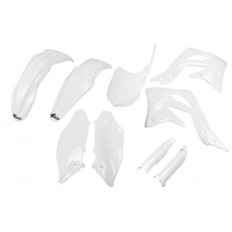 Kit Completo Plásticos Ufo Kawasaki Kxf 450 13-15 Blanco.