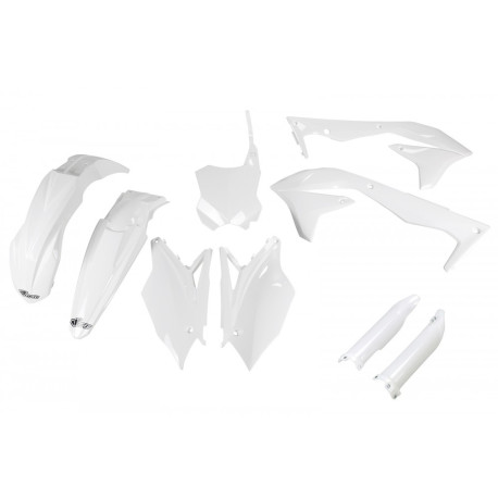 Kit Completo Plásticos Ufo Kawasaki Kxf 450 16-17 Blanco.