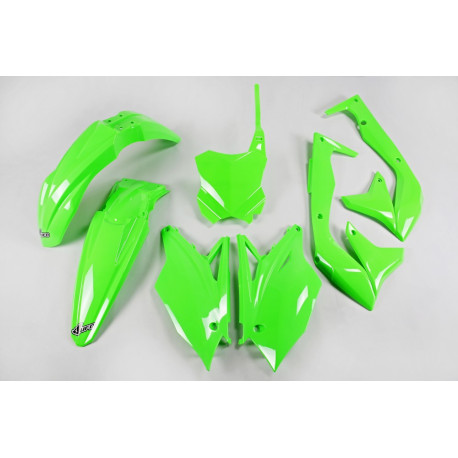 Kit  Plásticos Ufo Kawasaki Kxf 450 2018 Verde Flúor.