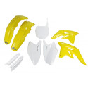Kit Completo Plásticos Ufo Suzuki Rmz 250 07-09 Blanco/Amarillo.