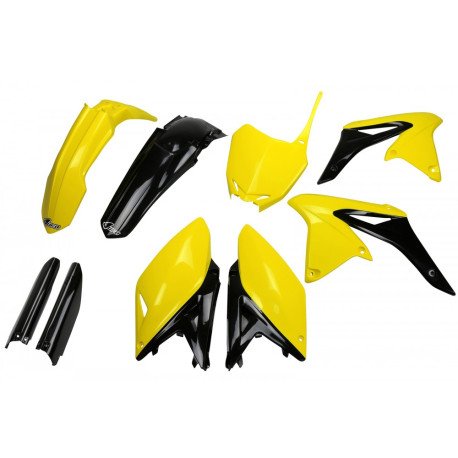 Kit Completo Plásticos Ufo Suzuki Rmz 250 10-18 Negro/Amarillo.