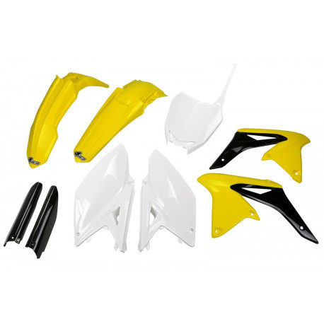 Kit Completo Plásticos Ufo Suzuki Rmz 250 10-18 Negro/Amarillo.