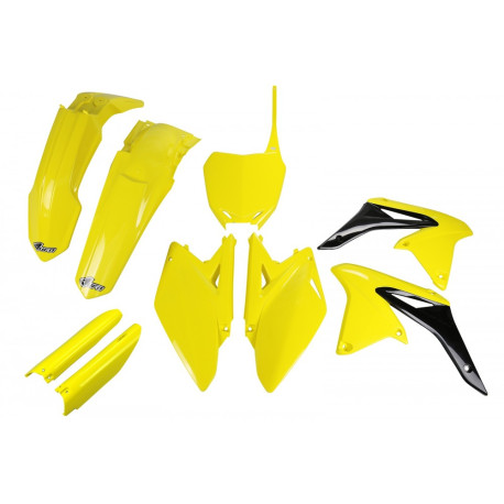 Kit Completo Plásticos Ufo Suzuki Rmz 250 10-18 Amarillo/Negro.