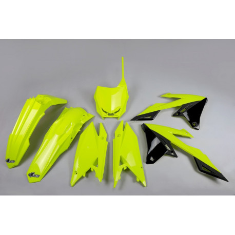 Kit Completo Plásticos Ufo Suzuki Rmz 250 19-23 Amarillo Flúor.