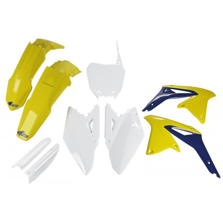 Kit Completo Plásticos Ufo Suzuki Rmz 450 08-17 Amarillo/Azul.