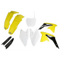 Kit Completo Plásticos Ufo Suzuki Rmz 450 08-17 Amarillo/Blanco.