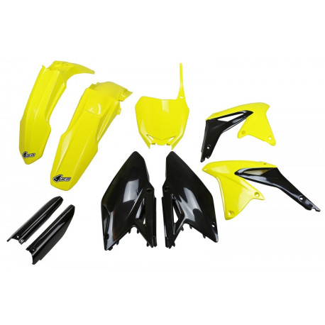 Kit Completo Plásticos Ufo Suzuki Rmz 450 08-17 Amarillo/Negro.