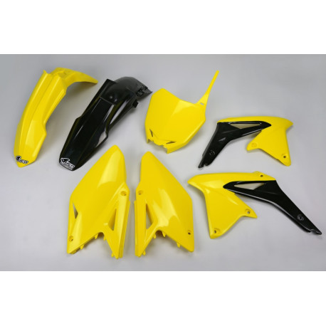 Kit Plásticos Ufo Suzuki Rmz 450 08-17 Amarillo/Negro.