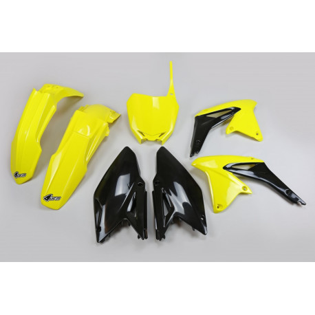 Kit Plásticos Ufo Suzuki Rmz 450 08-17 Amarillo/Negro.