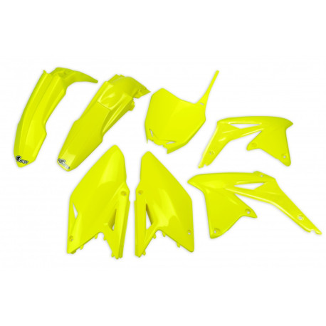 Kit Plásticos Ufo Suzuki Rmz 450 08-17 Amarillo Flúor.