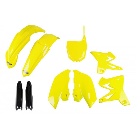 Kit Completo Plásticos Ufo Yamaha Yz 125/250 02-14 Amarillo.