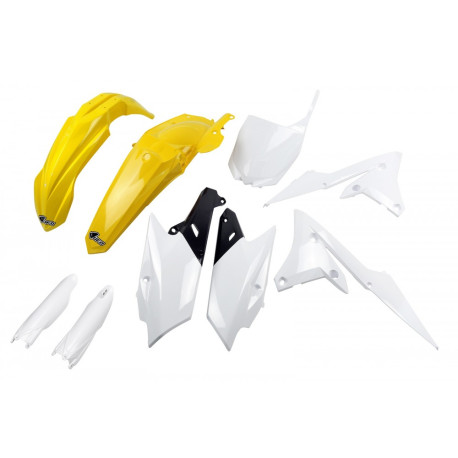 Kit Completo Plásticos Ufo Yamaha Yzf 250 14-18 Amarillo/Blanco.