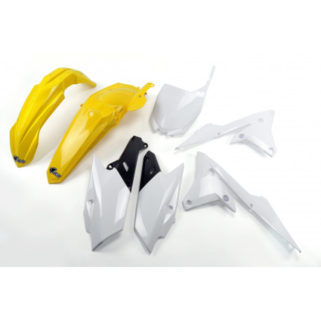 Kit Plásticos Ufo Yamaha Yzf 250 14-18 Amarillo/Blanco.