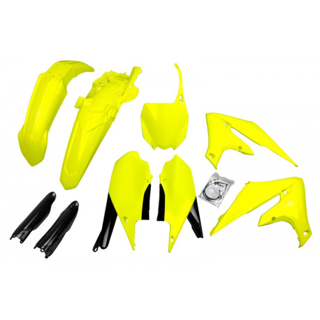 Kit Completo Plásticos Ufo Yamaha Yzf 250 19-23 Amarillo Flúor.