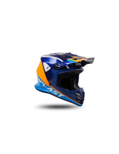 CASCO UFO INFANTIL AZU/NARANJA