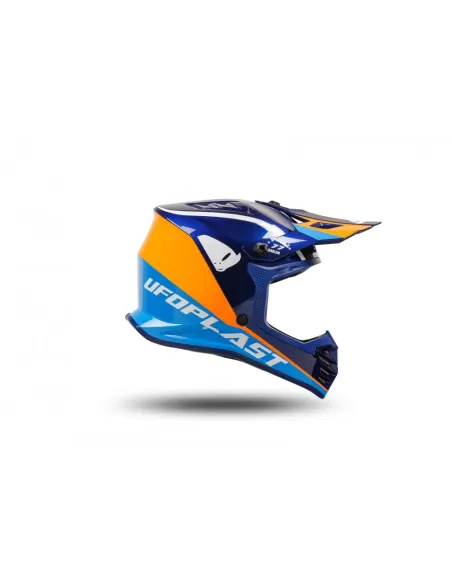 CASCO UFO INFANTIL AZU/NARANJA