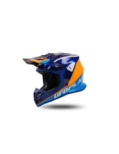 CASCO UFO INFANTIL AZU/NARANJA