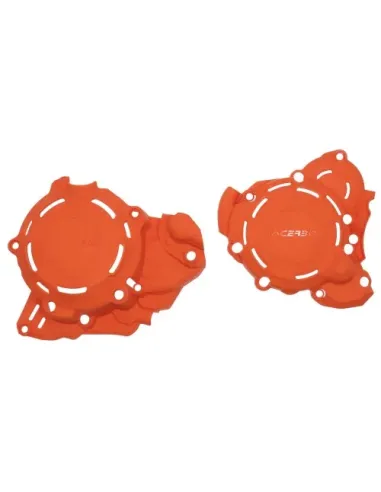 Protector Tapa Embrague y Encendido Acerbis Ktm Exc 250/300 24-26/Husqvarna Te 250/300 24-26 Naranja.