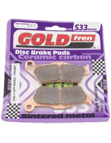 Pastillas de Freno Delanteras GoldFren Sinterizadas K5 Ktm Sx/Exc/Husqvarna Te/Fe/Gas Gas Ec/Mc/Triumph Tf-x/e.