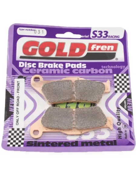 Pastillas de Freno Delanteras GoldFren Sinterizadas K5 Ktm Sx/Exc/Husqvarna Te/Fe/Gas Gas Ec/Mc/Triumph Tf-x/e.