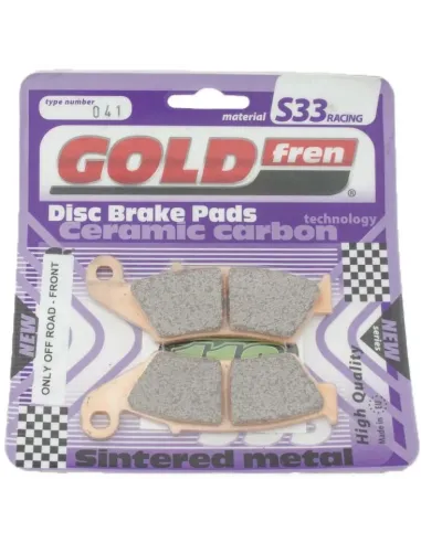 Pastillas de Freno Delanteras Sinterizadas GoldFren Beta/Yamaha/Honda/Kawasaki/Suzuki/Gas Gas/Rieju.
