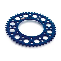 Corona de Aluminio Renthal Gp Azul Ktm Sx/Exc 125-500 98-27/Husqvarna Te/Fe 125-501 14-27/Gas Gas Ec/Mc 125-500 21-27.