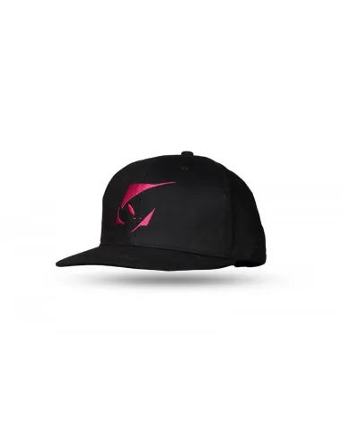 Gorra Ufo Negra Logo Rosa