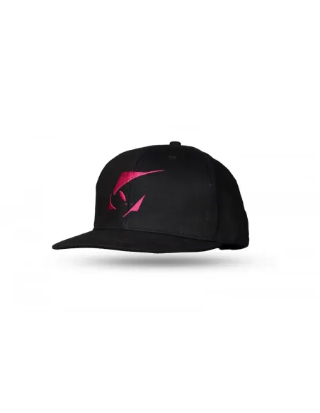 Gorra Ufo Negra Logo Rosa