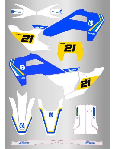 Kit de Adhesivos Husqvarna Te/Fe 125-501 2026 Heritage Edition.