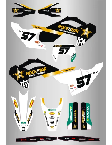 Kit de Adhesivos Husqvarna Te/Fe 125-501 24-25 Rockstar.
