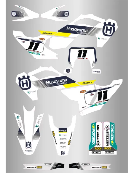 Kit de Adhesivos Husqvarna Te/Fe 125-501 24-25 Replica Nacional.