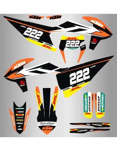 Kit de Adhesivos Ktm Exc/Exc-f 150-500 20-23 Basic.