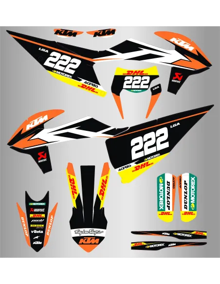 Kit de Adhesivos Ktm Exc/Exc-f 150-500 20-23 Basic.