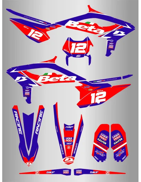 Kit de Adhesivos Beta RR 125-480 23-24 Factory.