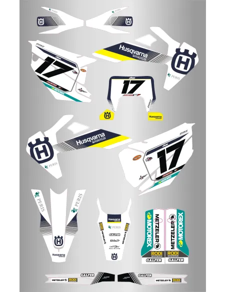 Kit de Adhesivos Husqvarna Te/Fe 125-501 20-23 Factory Nacional.