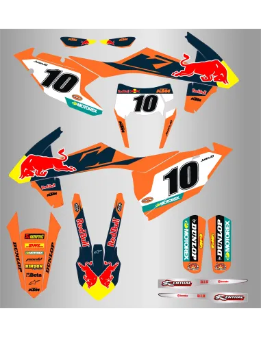 Kit de Adhesivos Factory Ktm Exc/Exc-f 125-500 17-19 Factory.