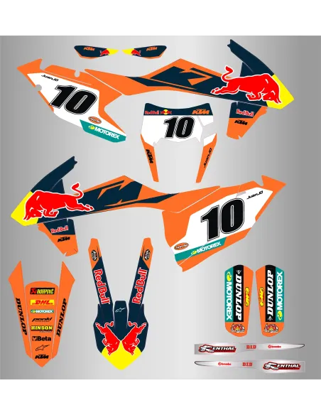 Kit de Adhesivos Factory Ktm Exc/Exc-f 125-500 17-19 Factory.