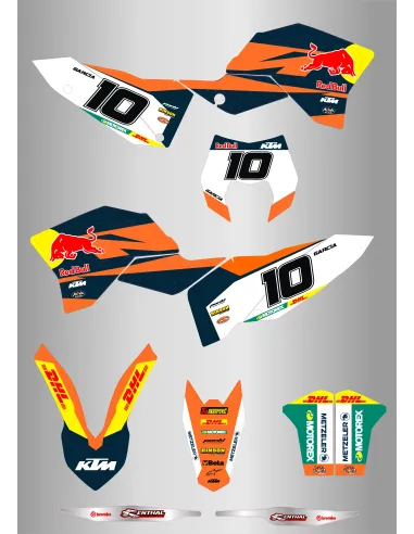 Kit de Adhesivos Ktm Exc/Exc-f 125-530 08-11 Factory.