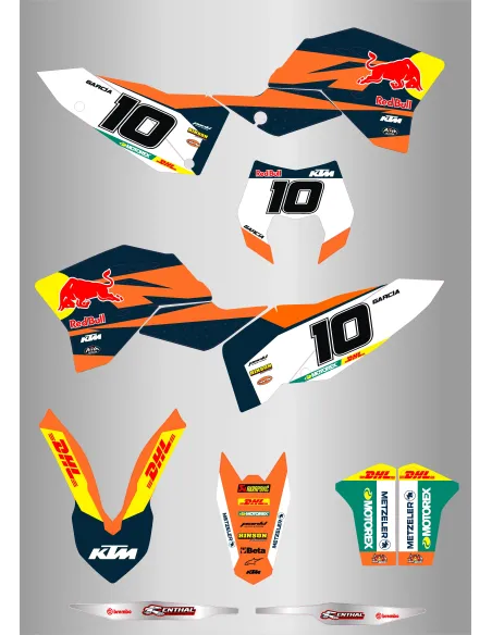Kit de Adhesivos Ktm Exc/Exc-f 125-530 08-11 Factory.