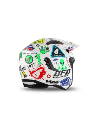 Casco Ufo Jet Sheratan Blanco.