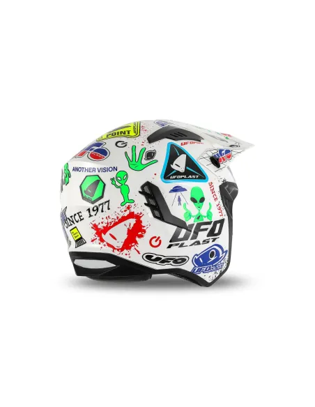 Casco Ufo Jet Sheratan Blanco.