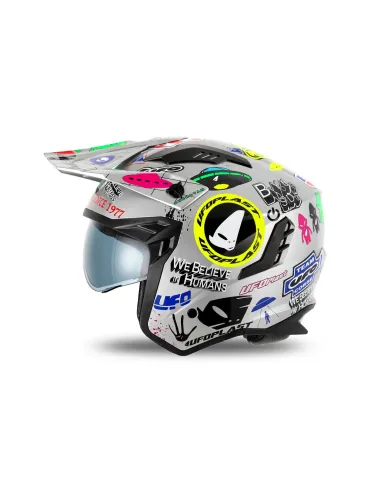 Casco Ufo Jet Sheratan Gris.