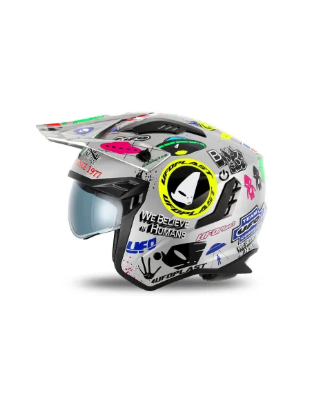 Casco Ufo Jet Sheratan Gris.