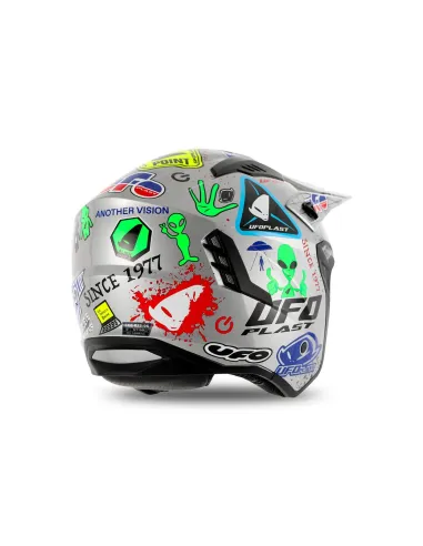 Casco Ufo Jet Sheratan Gris.